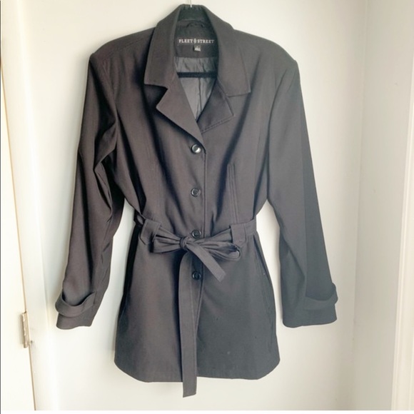 Jackets & Blazers - Fleet Street - Black Tie Trench - Large
